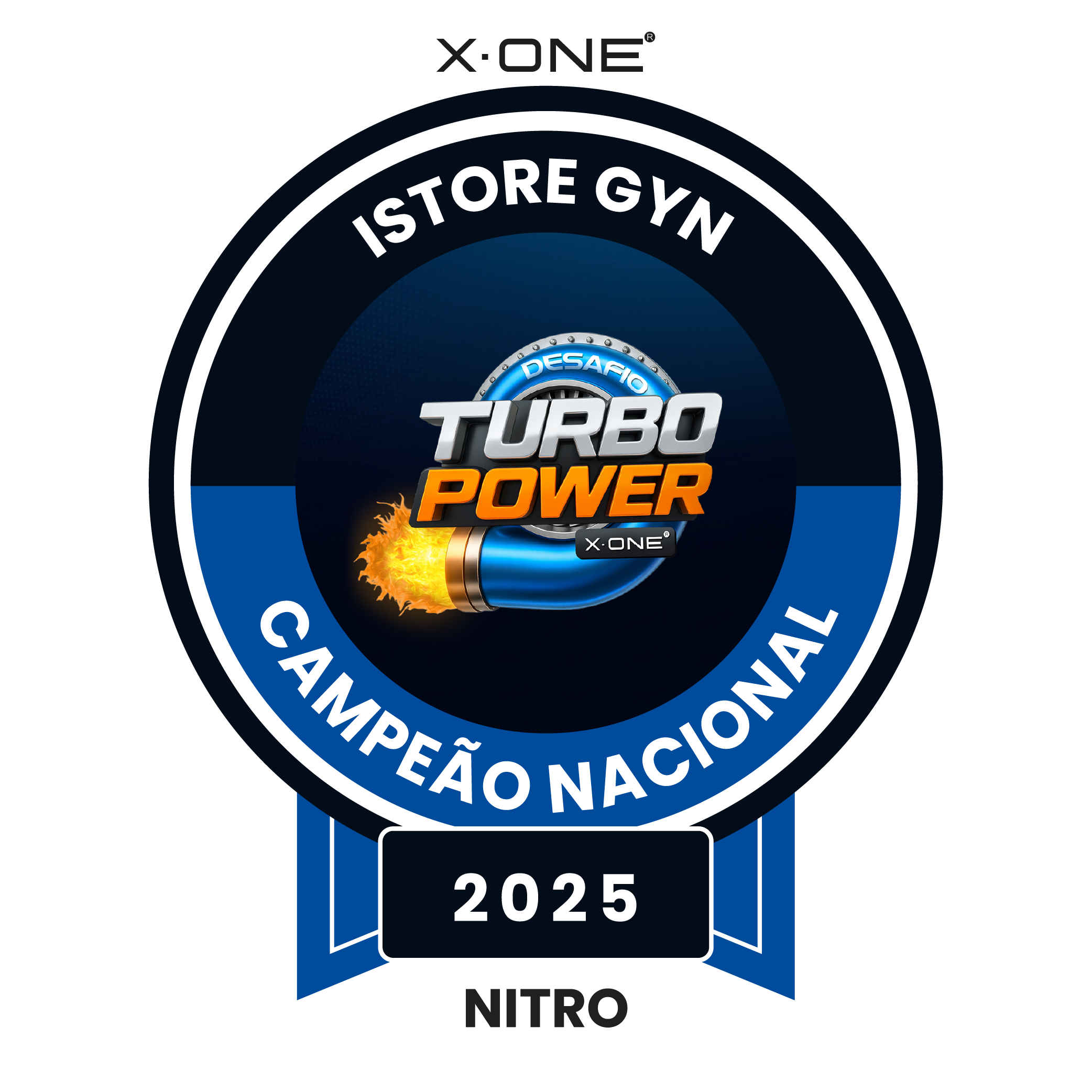 Selo iStore Gyn - Campeão Nacional Turbo Power 2025